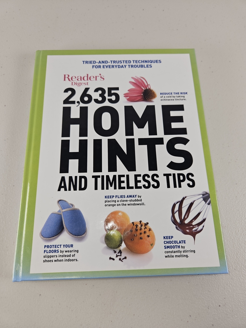 Reader's Digest 2,635 Home Hints and Timeless Tips - Green Cover